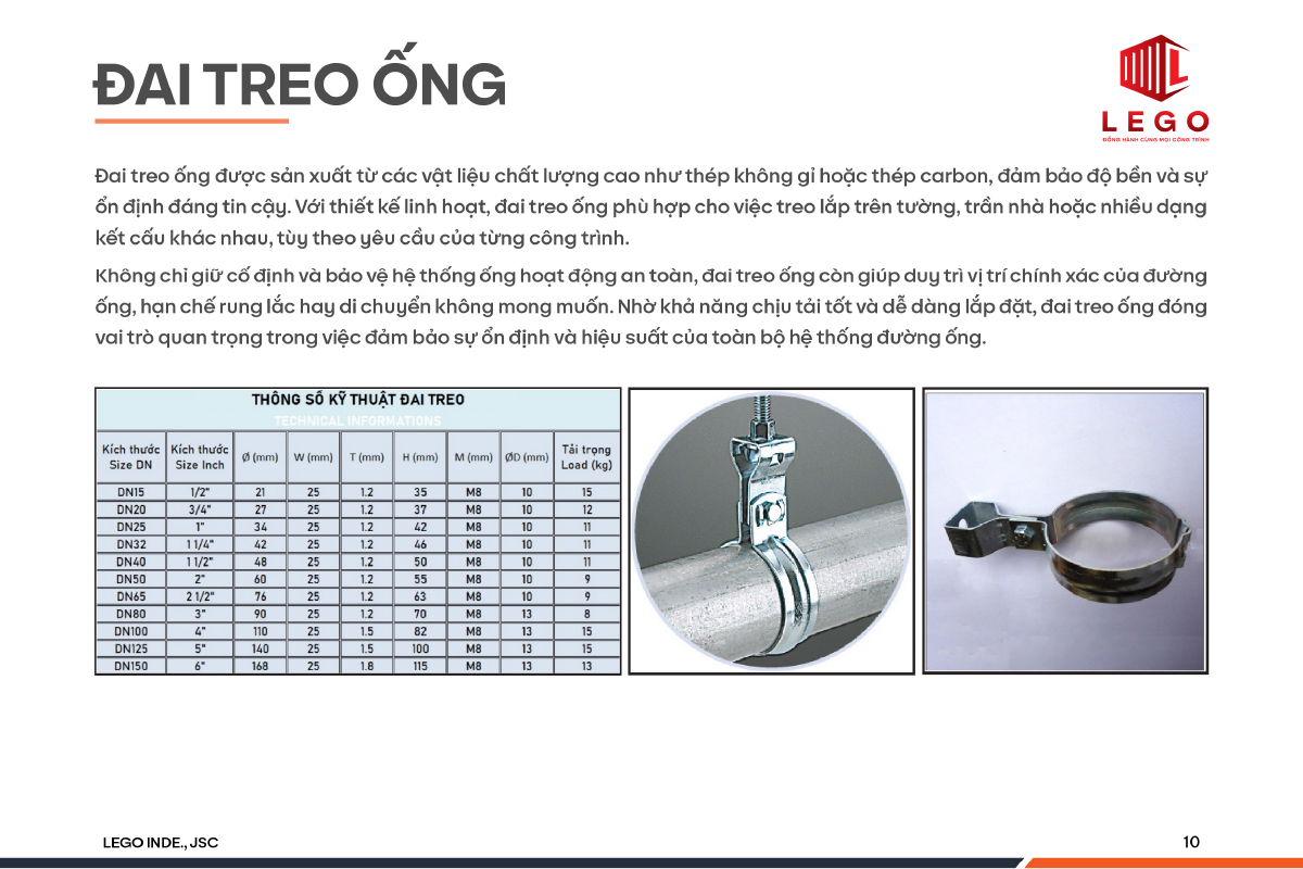 Đai treo ống - Ảnh 2